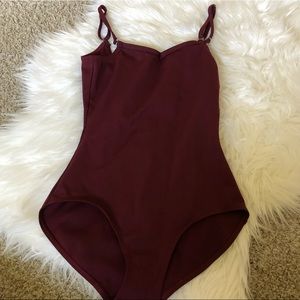 maroon leotard dance gymnastics red small medium